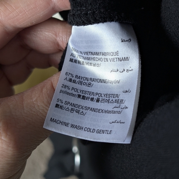 INC International Concepts Women's Size Medium Black Silver Embellished Top - Picture 8 of 11